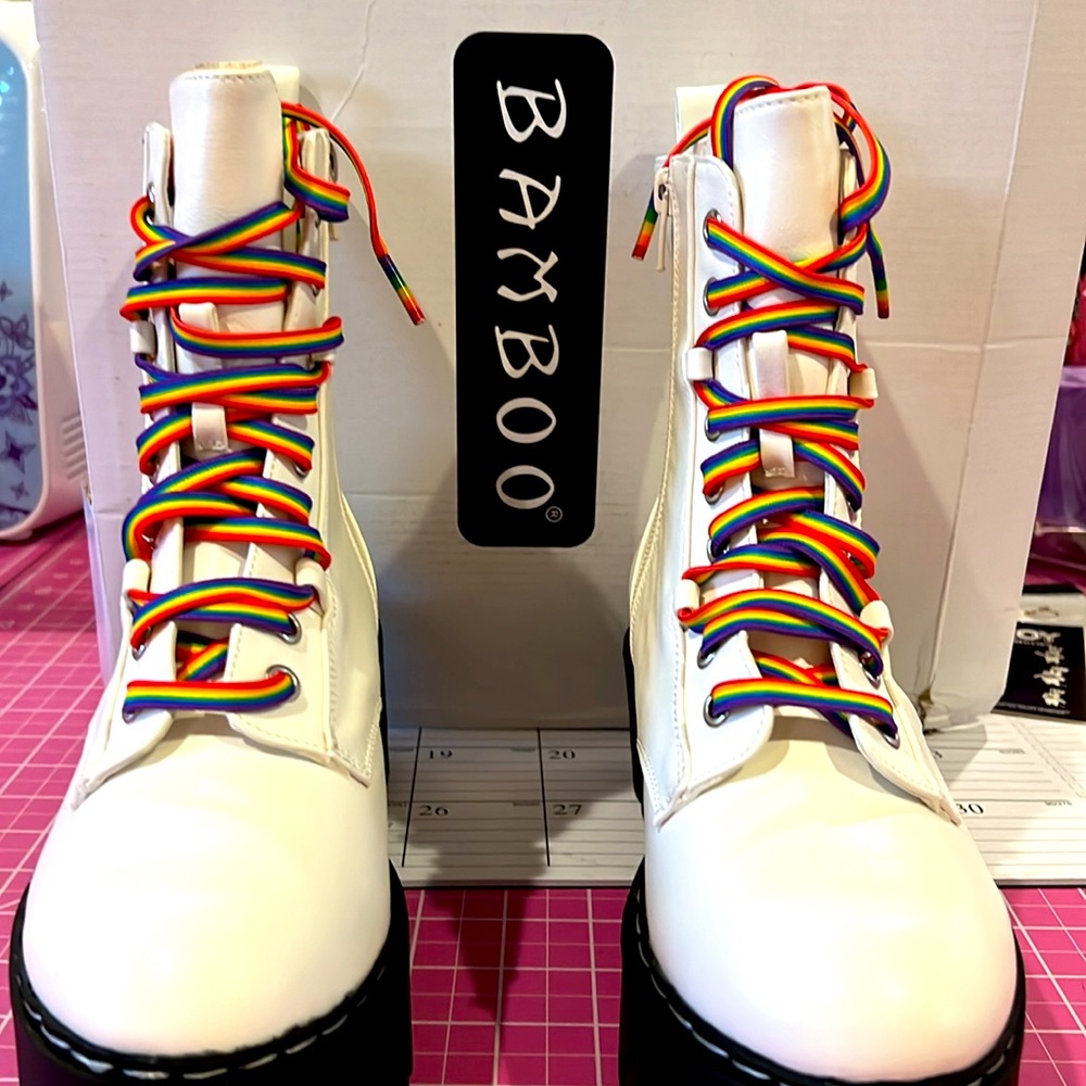 New White Rave Boots - Picture 3 of 14